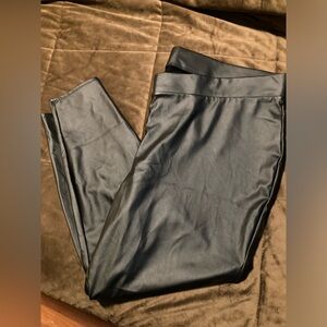 Torrid, size 4, black faux leather looking, comfy, stretchy material, cute pants